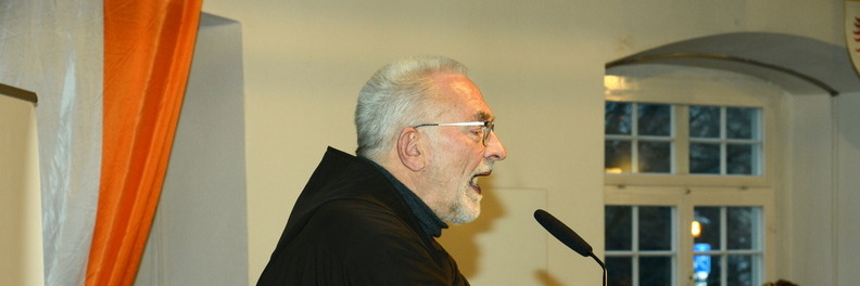 Festredner Bruder Paulus Terwitte OFMCap im Präsid des Dreikönigskommerses.