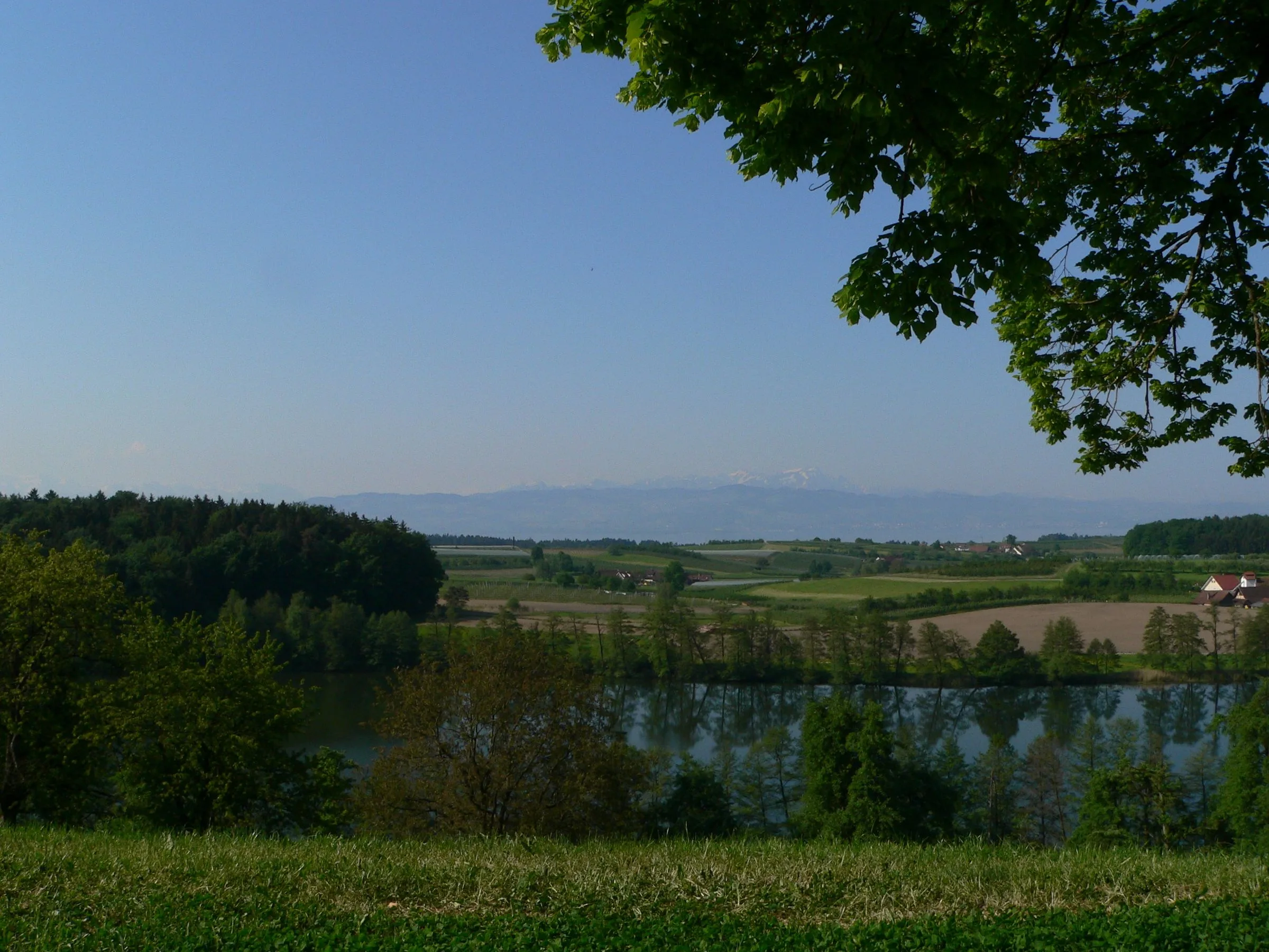 Schleinsee mit Blick auf den Säntis — Standort der Kapelle, in der die Maiandacht gefeiert wurde.