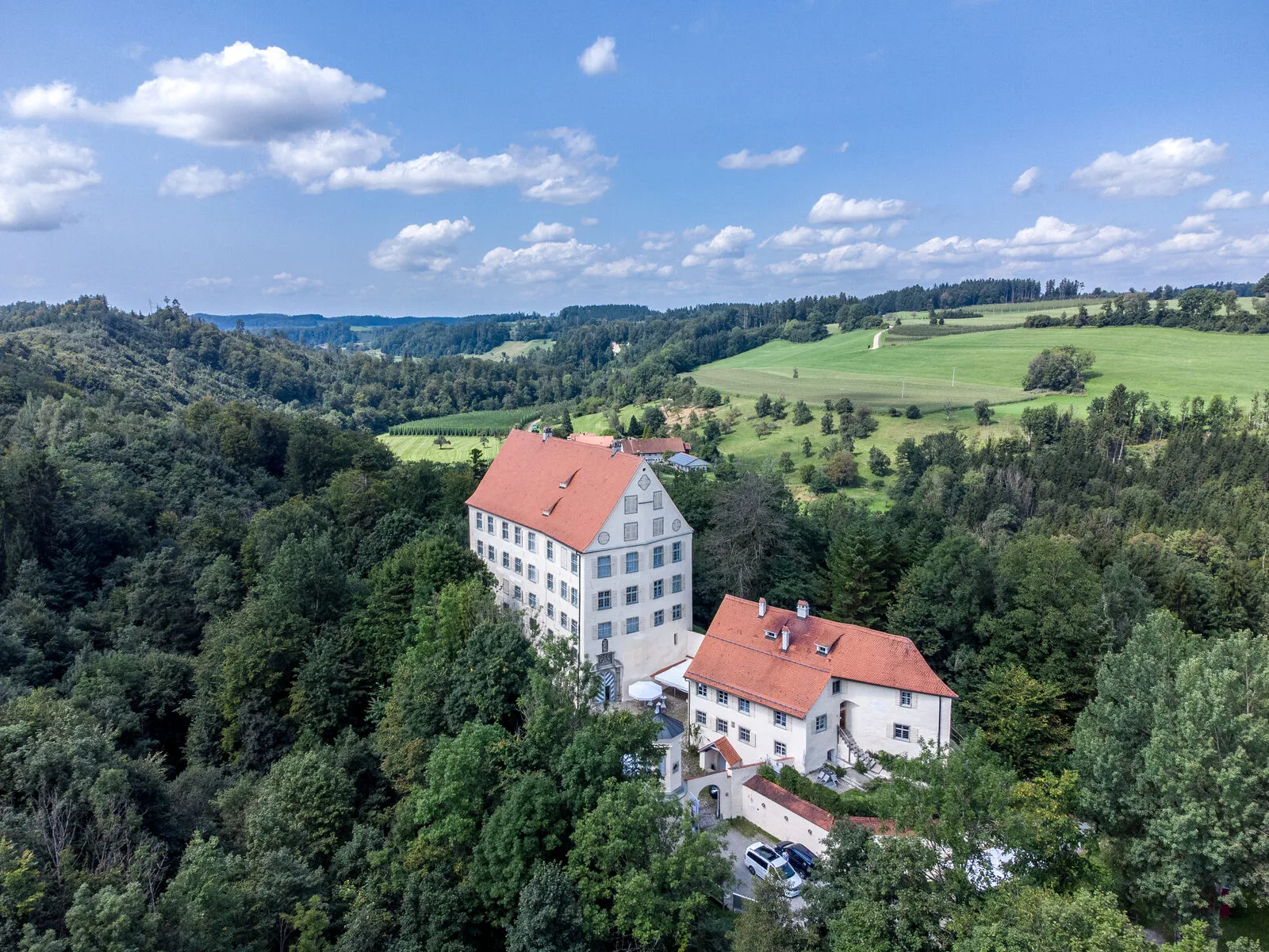 Schloss Achberg — Ausstellungsort der „Wiener Wirklichkeiten“-Schau.
